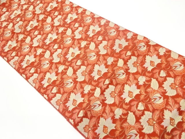 花唐草模様織出し名古屋帯